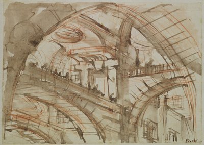 Zeichnung eines imaginären Gefängnisses von Giovanni Battista Piranesi